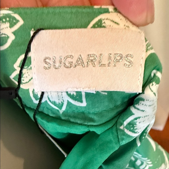 NWT Sugarlips 100% cotton Floral Green Maxi Skirt with rikrak SIZE XL - Picture 9 of 10